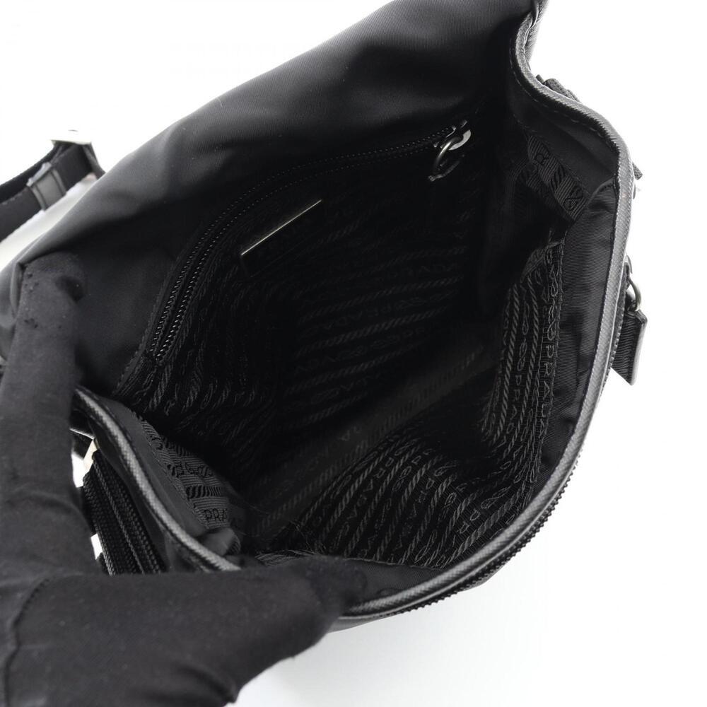 PRADA Black Leather Saffiano Shoulder Bag - Picture 3 of 7